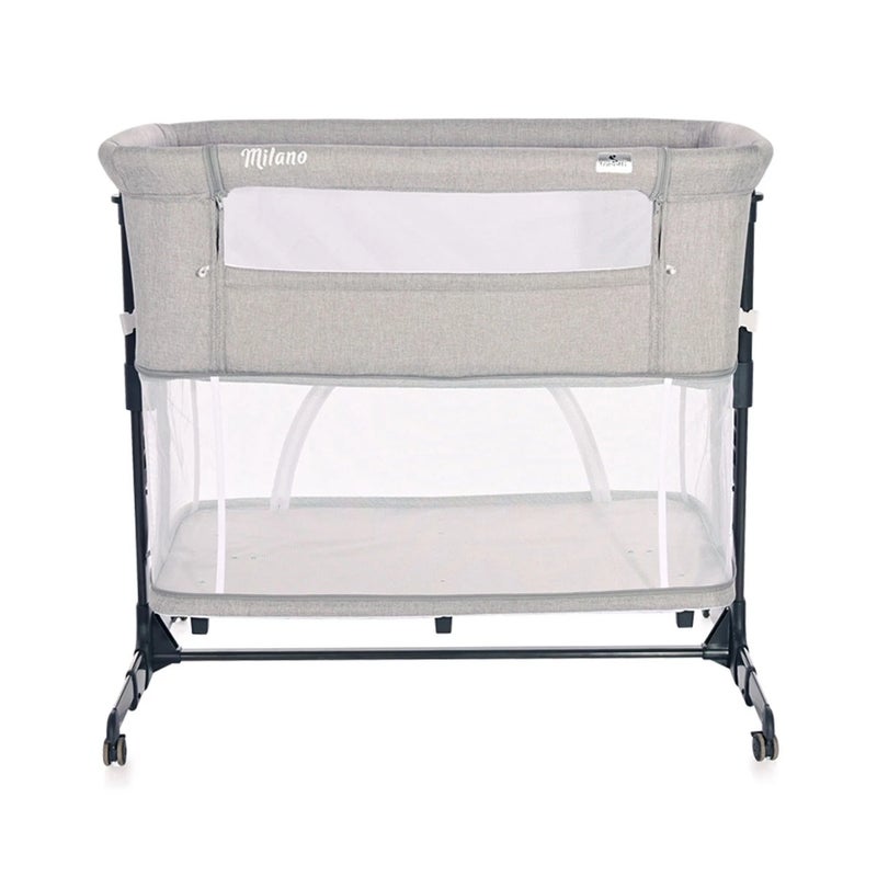 لوريلي سرير اطفال ميلانو 2 في 1 بعجلات - رصاصي - 1008044 - Image 4